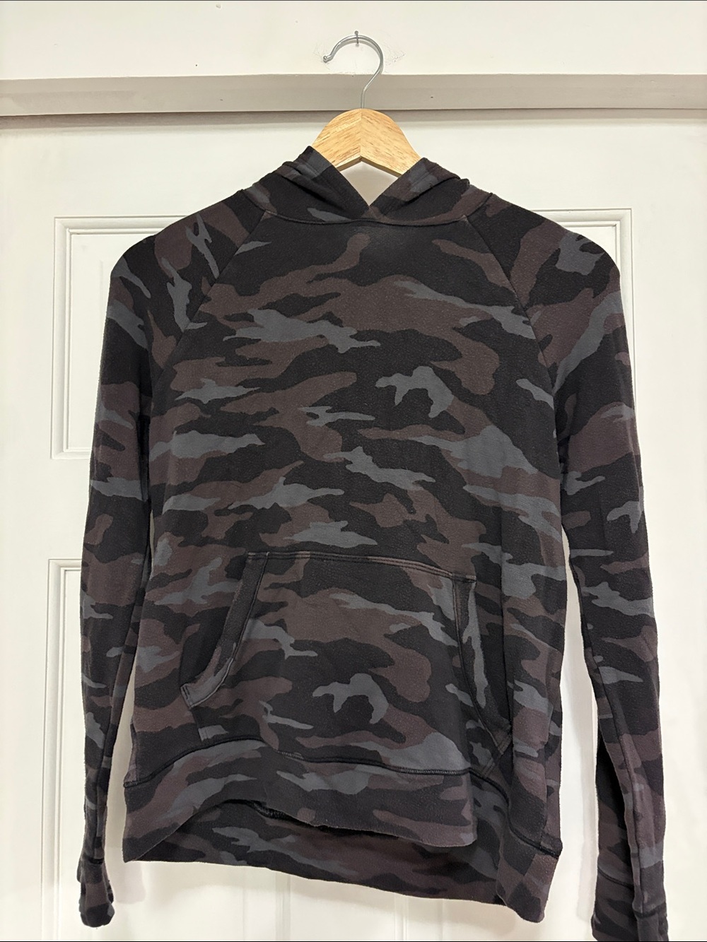 Athleta Black and Gray Camo Kids Hoodie